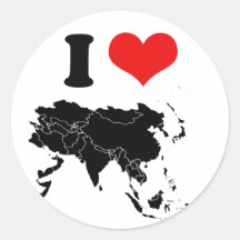 ASIA ROUND STICKERS