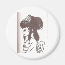 asian princess refrigerator magnet