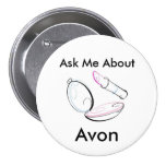 Ask Me About Avon - Round Button