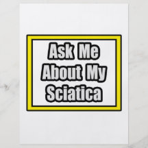 Ask Me About My Sciatica Full Colour Flyer