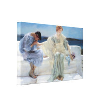 Ask Me No More by Sir Lawrence Alma Tadema Canvas Print