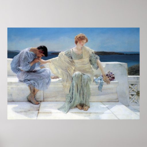 Ask Me No More by Sir Lawrence Alma Tadema Print