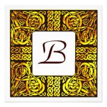 Aspen Gold Celtic Wedding Invitation