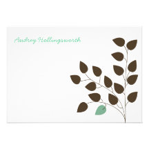 Aspen Note Card Personalized Announcement