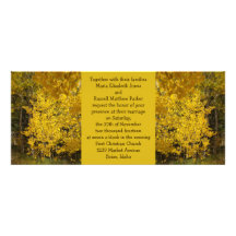 Aspens In Autumn Wedding Invitations