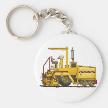 Asphalt Paving Machine Construction Key Chains
