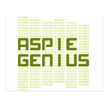 Aspie Genius - Computers Postcards
