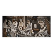 Assembly Munitions Factory Workers  1945 Rack Card
