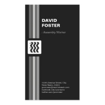 Assembly Worker - Premium Double Sided Business Card Template