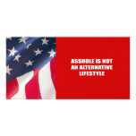 Asshole is not an alternative Lifestyle Personalized Photo Card