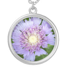 Aster Blue Daisy Custom Necklace