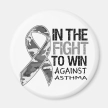 Asthma - Fight To Win Fridge Magnet