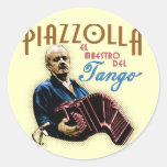 Astor Piazzolla Round Sticker