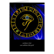 ASTRAL EYE / BLUE TALISMAN GREETING CARDS