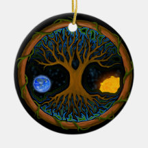 Astral Tree of Life Christmas Ornament