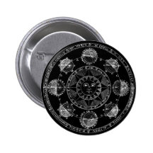 Astrology Circle Pinback Button