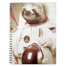Astronaut Sloth Note Books