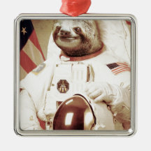 Astronaut Sloth Ornaments