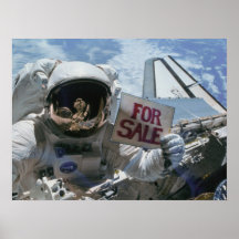 Astronauts post satellites for sale (STS-51A) Poster