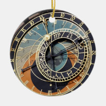 Astronomical Clock In Praque Christmas Ornaments