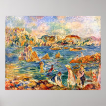 At the beach of Guernesey by Alfred Sisley Print