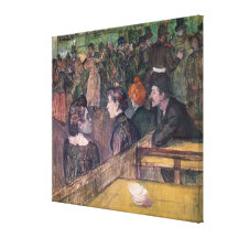 At the Moulin de la Galette, 1899 Stretched Canvas Print