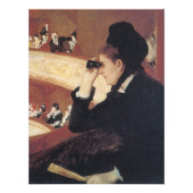 At the Opera by Mary Cassatt Vintage Impressionism Custom Announcements