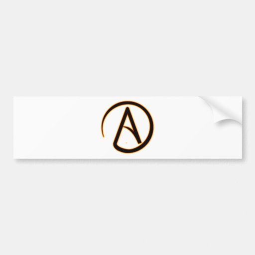 Atheism Symbol Bumper Stickers