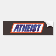 Atheist Atheism Parody Bumper Stickers