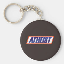 Atheist Atheism Parody Keychain