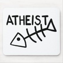 Atheist Fish Mousepads