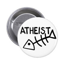 Atheist Fish Pinback Buttons