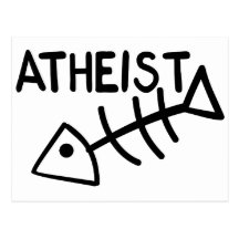 Atheist Fish Postcards