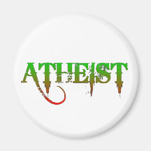 Atheist ID goth style green/red Magnet