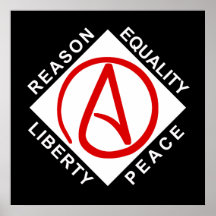Atheist logo poster