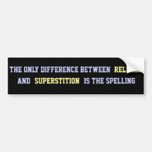 Atheist Quote Bumper Stickers
