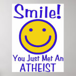 Atheist Smiley Poster