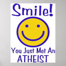 Atheist Smiley Poster