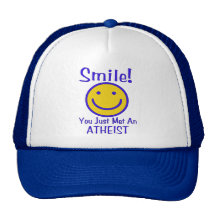 Atheist Smiley Trucker Hat