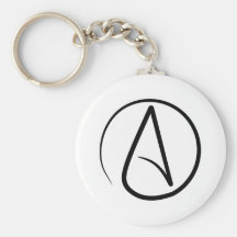 Atheist Symbol Keychain