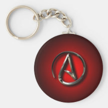 Atheist Symbol Keychain