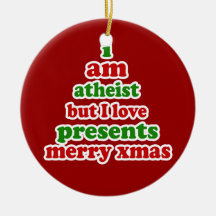 Atheist Xmas Ornament