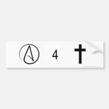 Atheists For Jesus sticker Bumper Stickers