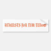 Atheists for Tim Bumper Stickers