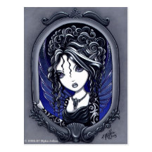 "Athena" Tattooed Fae Postcard