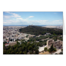 athens green view greeting card
