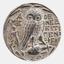 Athens Silver Tetradrachm Stickers