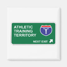 Athletic Training Next Exit Refrigerator Magnets