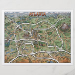Atlanta Cartoon Map Flyer