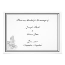 Atlanta Destination Wedding Save the Date Personalized Announcements